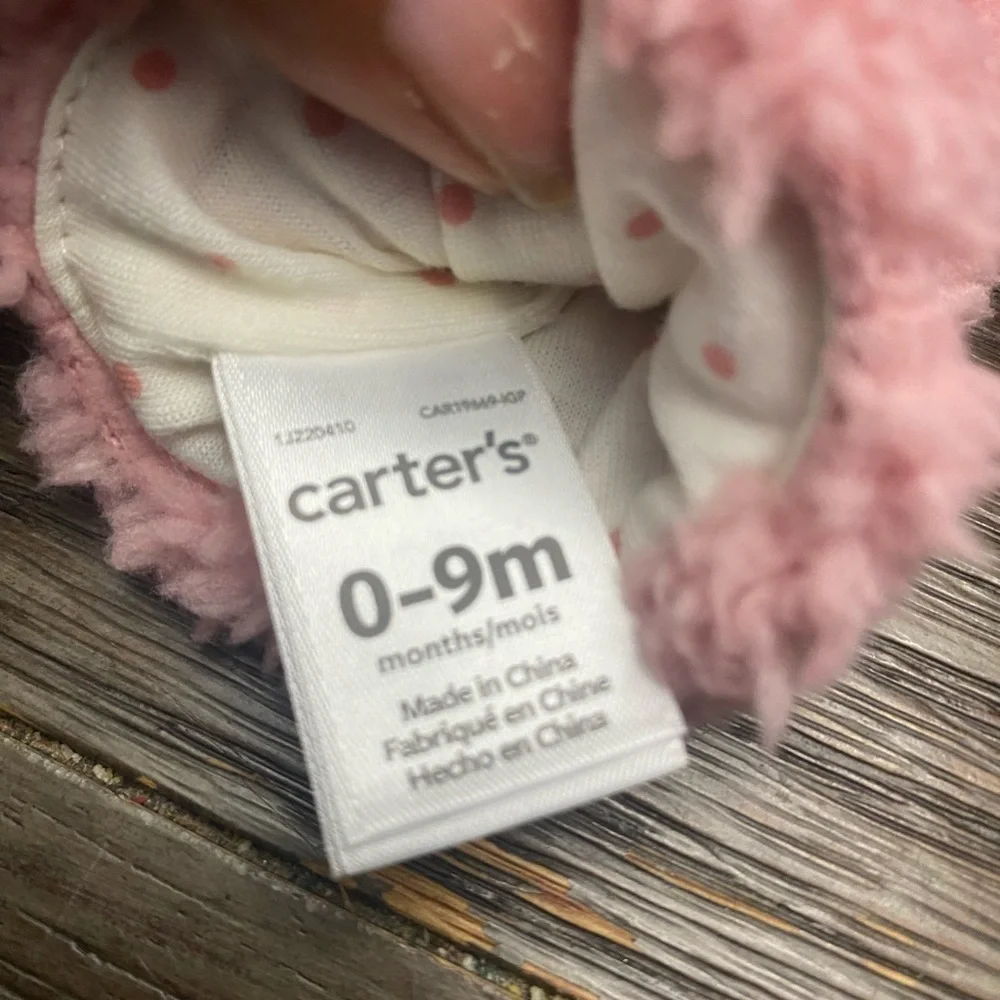 Lot of 3 winter outdoor baby girl knitted gloves warm rope full fuzzy
